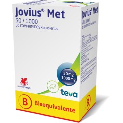 Jovius Met (B) 1000/50 Metformina / Vildagliptina 60 Comprimidos Recubiertos