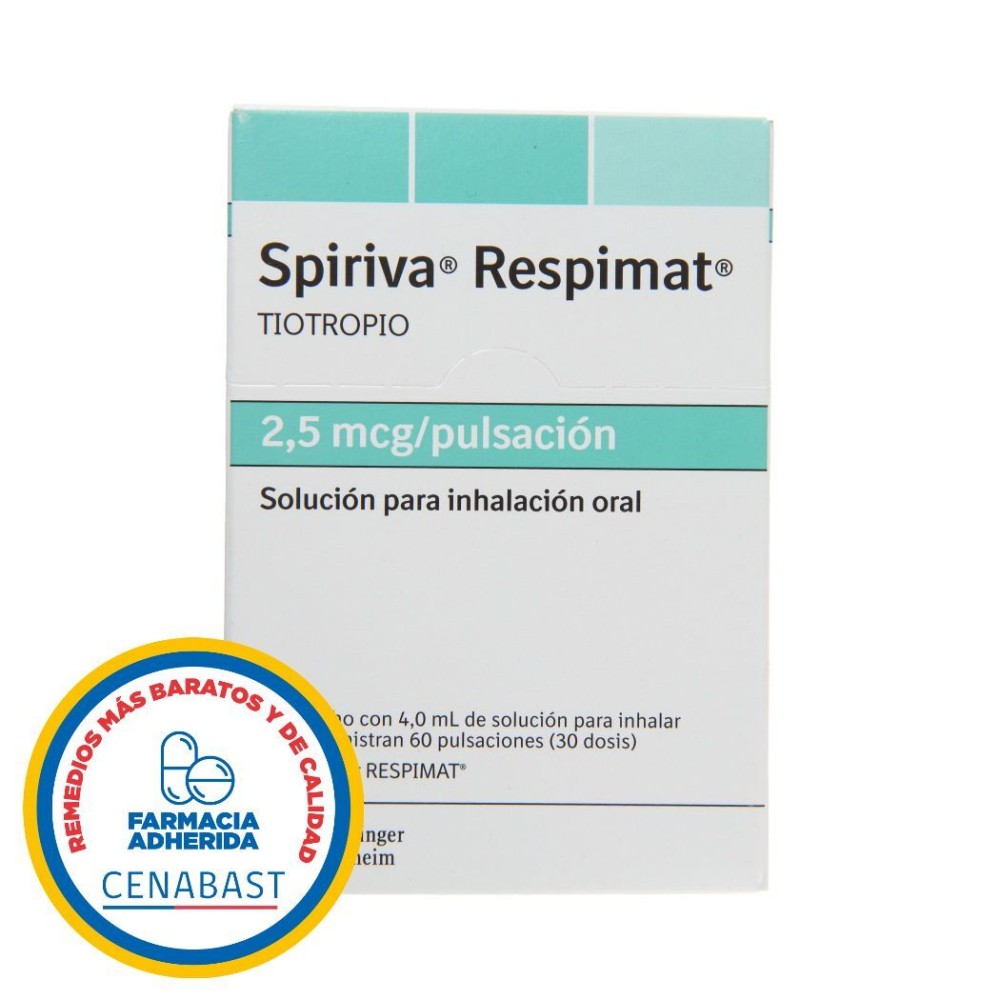 Spiriva Respimat Tiotropio 2.5mcg Inhalación 30 Dosis - Cenabast