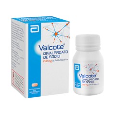 Valcote (R) Ácido Valproico 250mg 50 Comprimidos Recubiertos