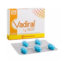 Vadiral Valaciclovir 1g 5 Comprimidos Recubiertos