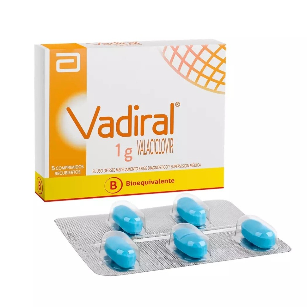 Vadiral Valaciclovir 1g 5 Comprimidos Recubiertos