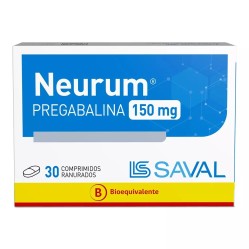 Neurum (B) Pregabalina 150mg 30 Comprimidos