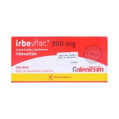 Irbevitae (B) Irbesartán 300mg 28 Comprimidos Recubiertos