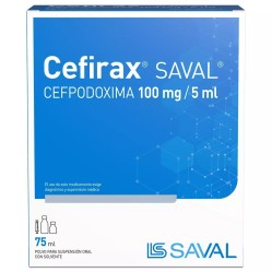Cefirax Cefpodoxima 100mg/5ml Suspensión Oral 75ml