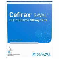Cefirax Cefpodoxima 100mg/5ml Suspensión Oral 75ml