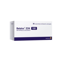 Betaloc ZOK Metoprolol 100mg 30 Comprimidos Prolongados