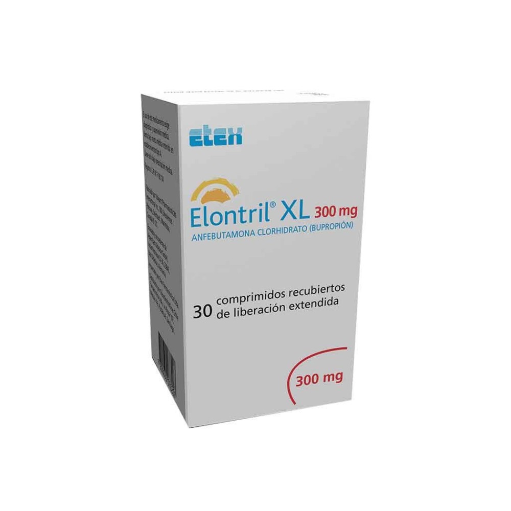 Elontril XL Anfebutamona 300mg 30 Comprimidos Recubiertos