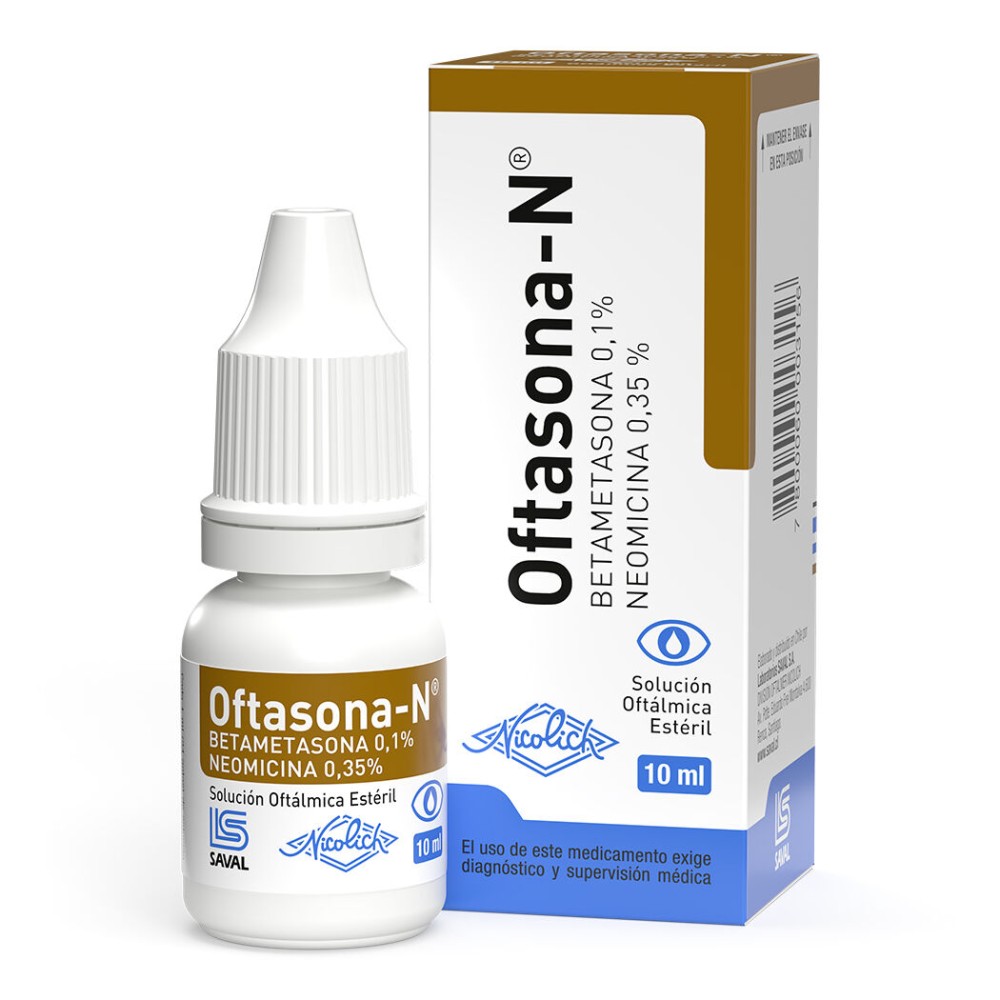 Oftasona-N Betametasona / Neomicina Solución Oftálmica 10ml