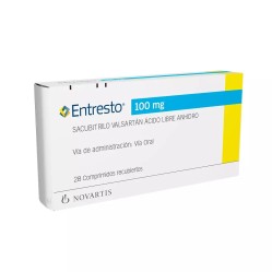 Entresto 100mg Sacubitrilo / Valsartan 28 Comprimidos Recubiertos