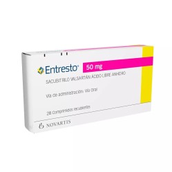 Entresto 50mg Sacubitrilo / Valsartan 28 Comprimidos Recubiertos