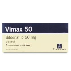 Vimax Sildenafilo 50mg 6 Comprimidos Masticables