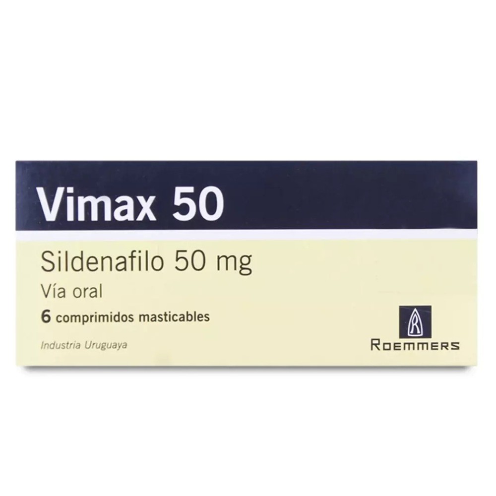 Vimax Sildenafilo 50mg 6 Comprimidos Masticables
