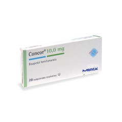 Concor Bisoprolol 10mg 28 Comprimidos Recubiertos