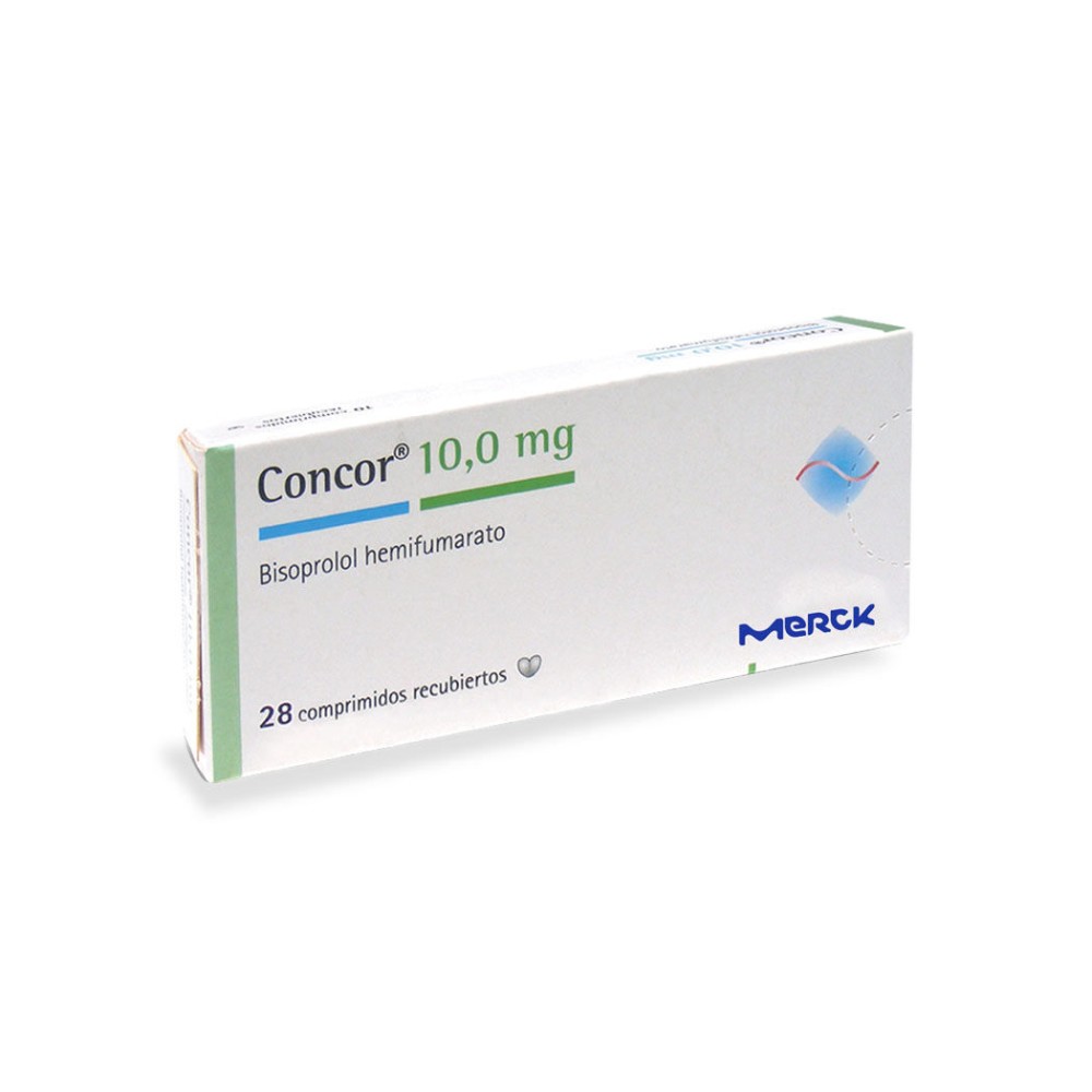 Concor Bisoprolol 10mg 28 Comprimidos Recubiertos