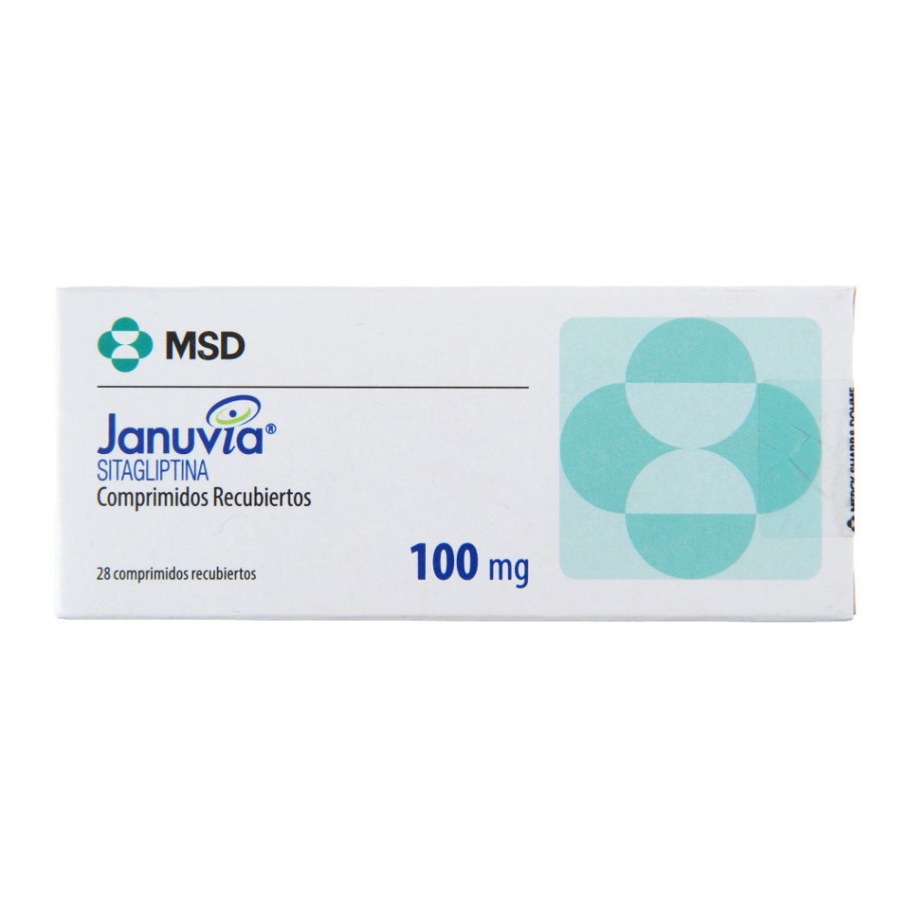 Januvia Sitagliptina 100mg 28 Comprimidos Recubiertos