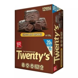 BARRA DE PROTEINA CHOCOLATE BROWNIE X 12 UND X 60 GR TWENTYS