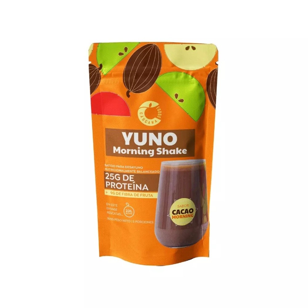YUNO MORNING SHAKER CACAO PROTEINA PVO X 300GR
