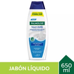 PALMOLIVE NUTRI-MILK JABON LIQUIDO CORPORAL NUTRITIVO C/PROTEINA DE LECHE 650ML