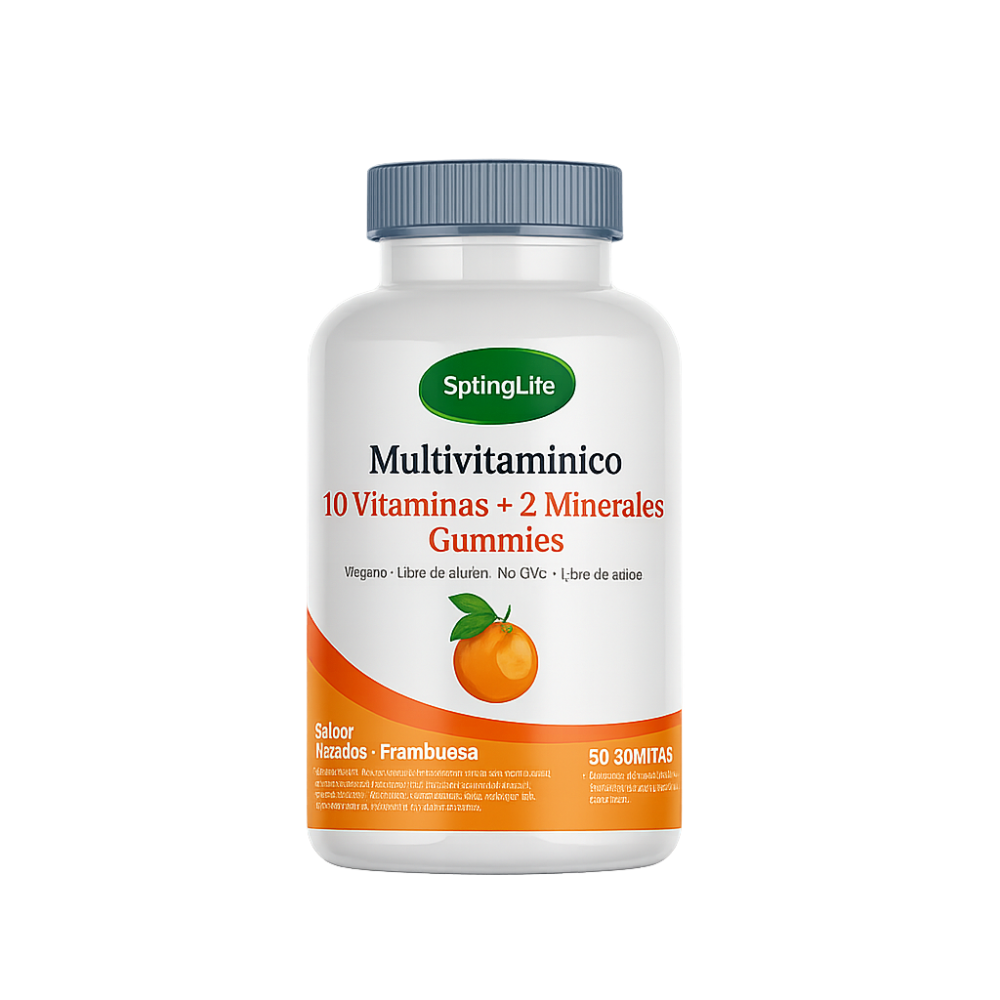 SPRINGLIFE MULTIVITAMINICO KIDS-10 VITAM.+2 MINERAL.GOMITAS-VEGANO S/NARANJA X60