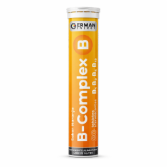 GERMAN ENERGY B-COMPLEX B TABLETAS EFERVESCENTES SABOR NARANJA X20