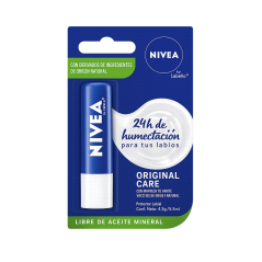 NIVEA ORIGINAL CARE PROTECTOR LABIAL CON MANTECA DE KARITE+ VITAMINAS 4,8GRS.