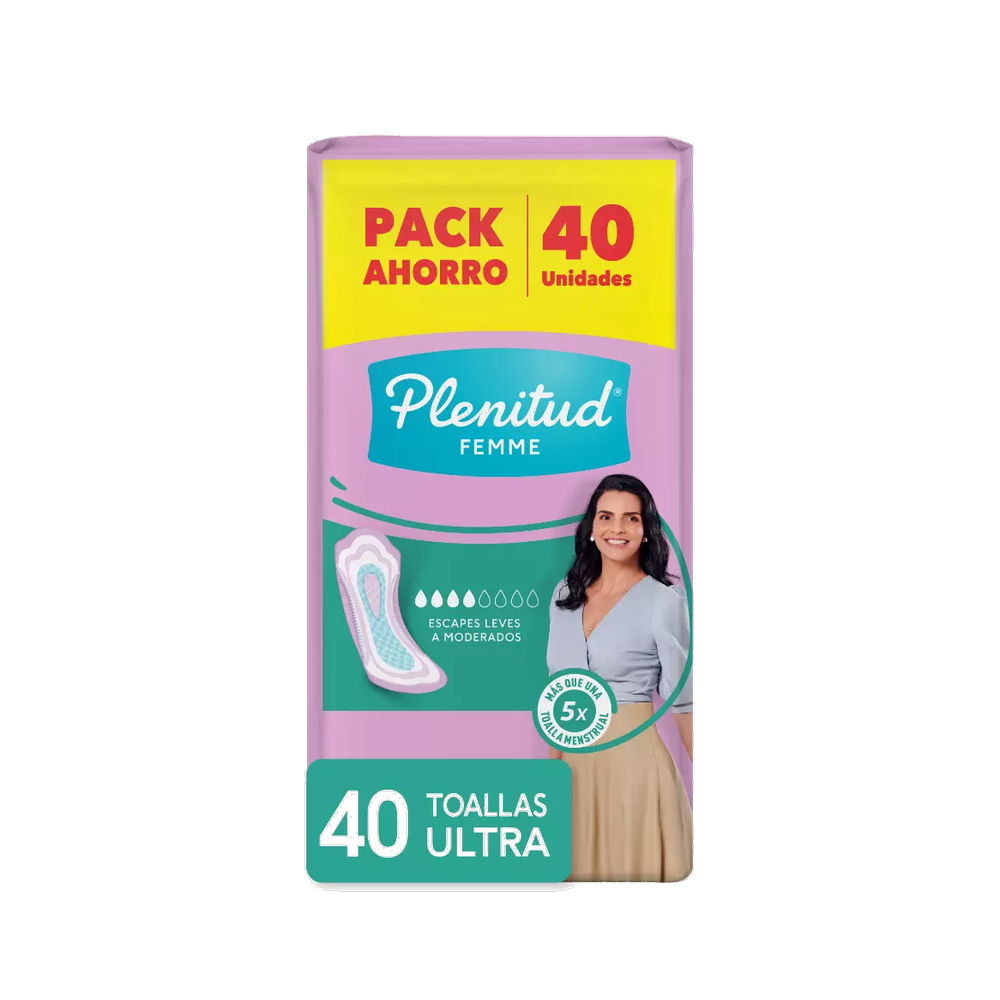 Toallas Plenitud Femme Ultra 40 Unidades