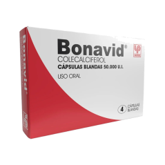 Bonavid Colecalciferol 50.000UI 4 Cápsulas Blandas