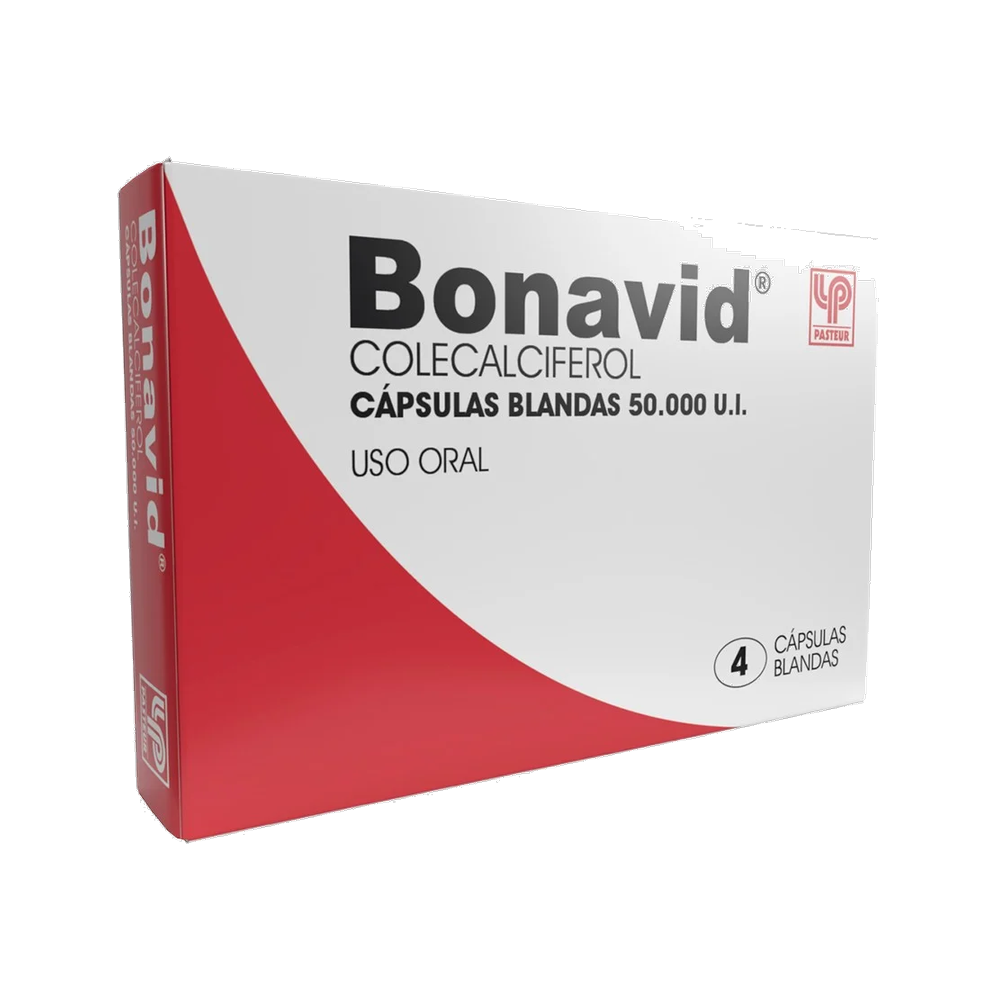 Bonavid Colecalciferol 50.000UI 4 Cápsulas Blandas