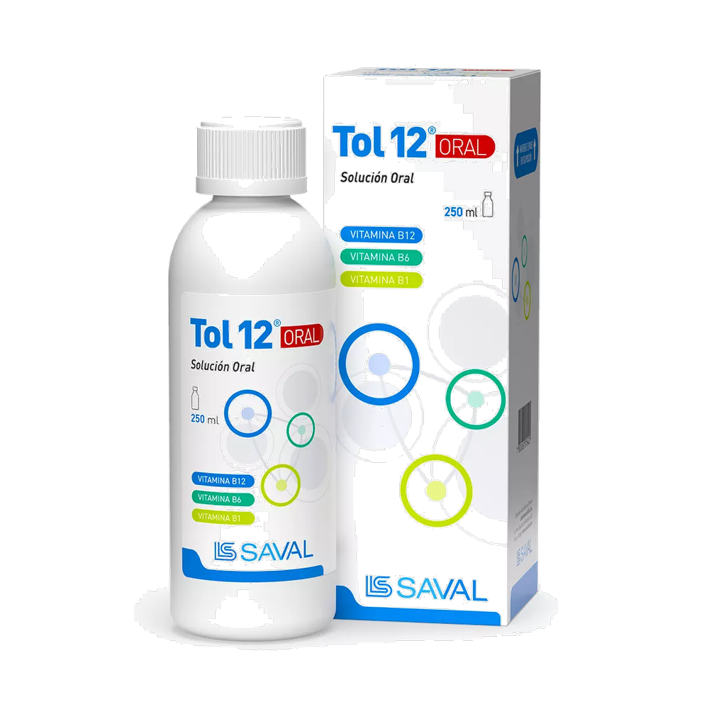 Tol 12 Vitaminas B1 / B6 / B12 Jarabe 250ml
