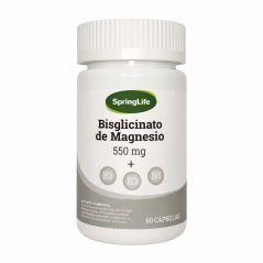 SPRINGLIFE BISGLICINATO DE MAGNESIO+VITAMINAS B2+B3+B6 CAPSULAS 550MG X60