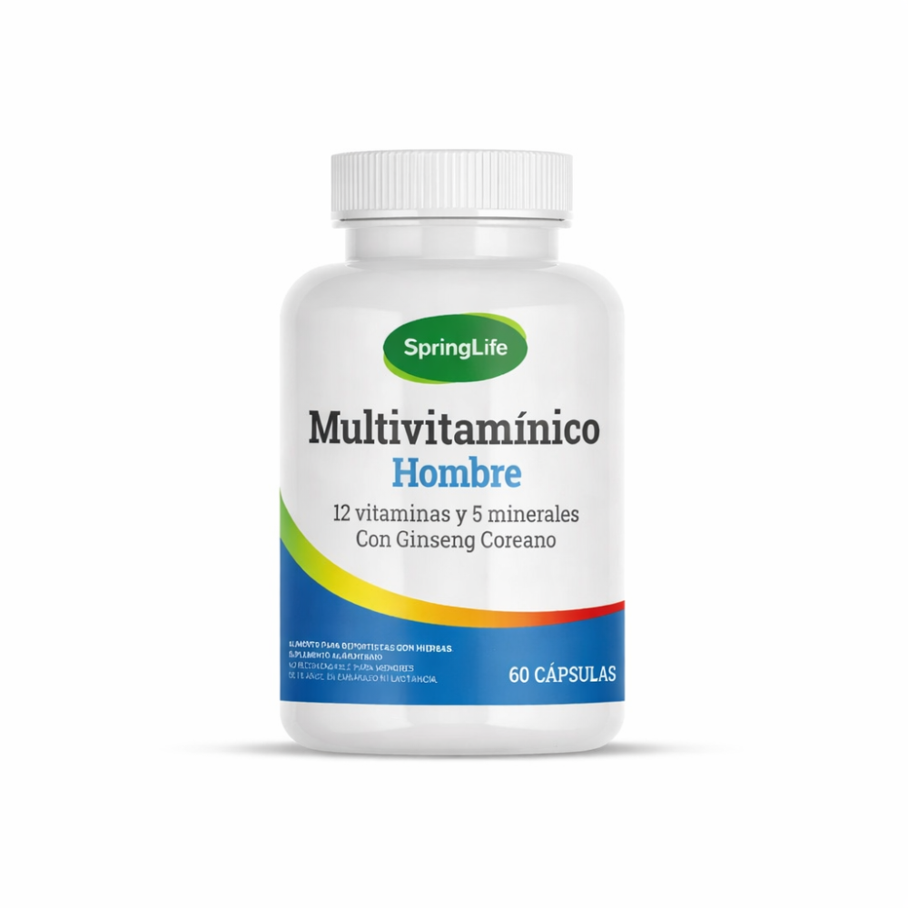 SPRINGLIFE MULTIVITAMINICO HOMBRE CAPSULAS X60