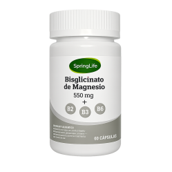 SPRINGLIFE BISGLICINATO DE MAGNESIO+VITAMINAS B2+B3+B6 CAPSULAS 550MG X60