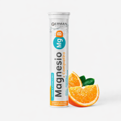 GERMAN ENERGY MAGNESIO+COMPLEJO B TABLETAS EFERVESCENTES SABOR NARANJA X20