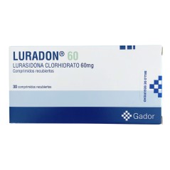 Luradon Lurasidona 60mg 30 Comprimidos Recubiertos