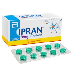 Ipran (B) Escitalopram 20mg 40 Comprimidos Recubiertos