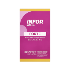 INFOR PRO KIDS FORTE MULTIVITAMINICO CALCIO VIT.D Y ZINC  COM.MASTICABLES 30