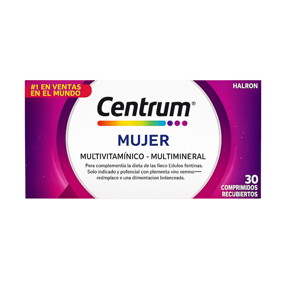CENTRUM SILVER MUJER COMPRIMIDOS RECUBIERTOS MULTIVITAMINICO MULTIMINERAL X30