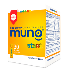 MUNO START PROBIOTICOS + VITAMINAS STICKS POLVO 2,0GR X30