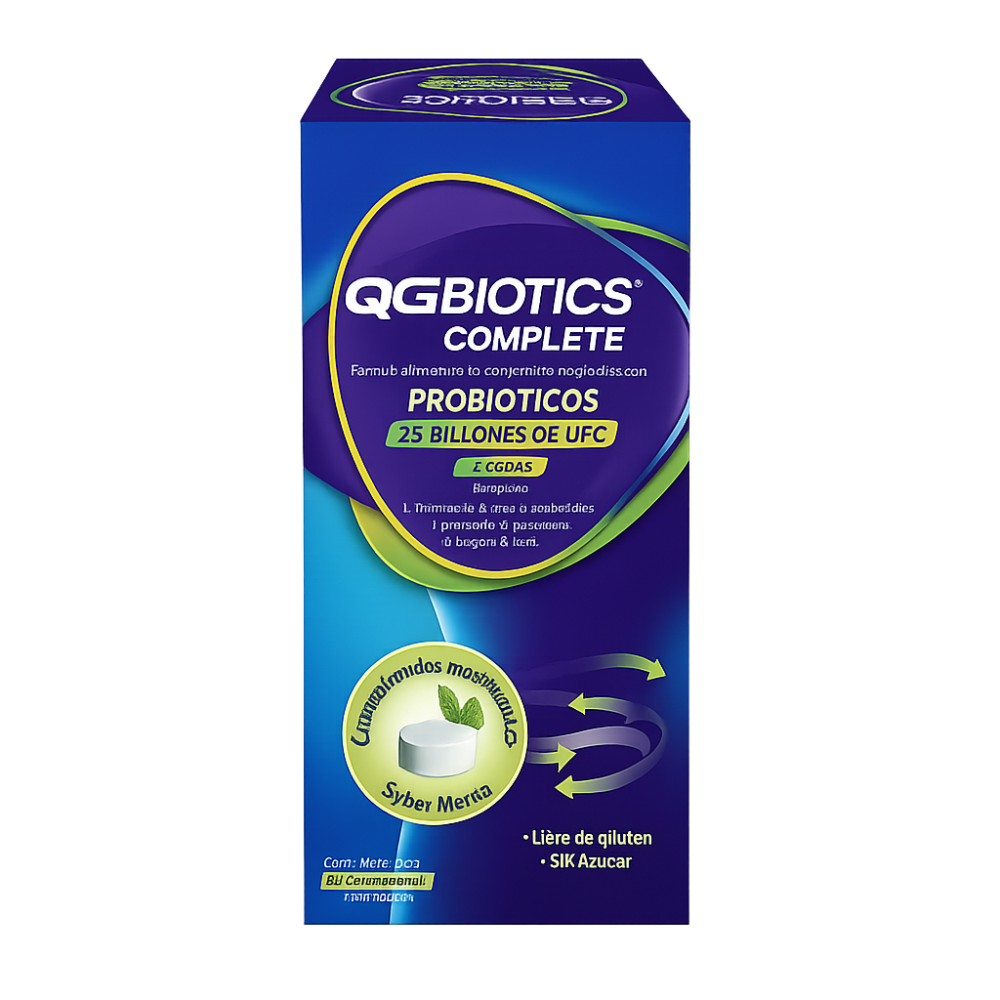 QGBIOTICS COMPLETE COMPRIMIDO MASTICABLE SABOR MENTA CON PROBIOTICOS X30