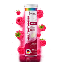 VITAMINA C MINI + MULTIVITAMINICO TAB EFE NIÑOS FRAMBUESA X 20 UND