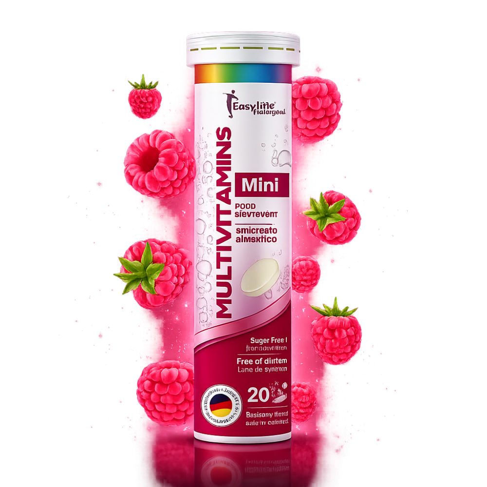 VITAMINA C MINI + MULTIVITAMINICO TAB EFE NIÑOS FRAMBUESA X 20 UND