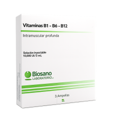 VITAMINAS B1-B6-B12 AMP X 3 BIOSANO