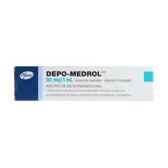 Depo-Medrol Metilprednisolona 80mg/ml Inyectable 1 Frasco-Ampolla
