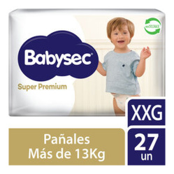 Pañales Babysec Super Premium Confort Care Talla XXG 27 Unidades