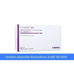 Crinone 8% Progesterona Gel Vaginal 15 Aplicaciones