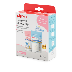 BOLSAS PARA LECHE MATERNA X 120 ML X 25 UND PIGEON