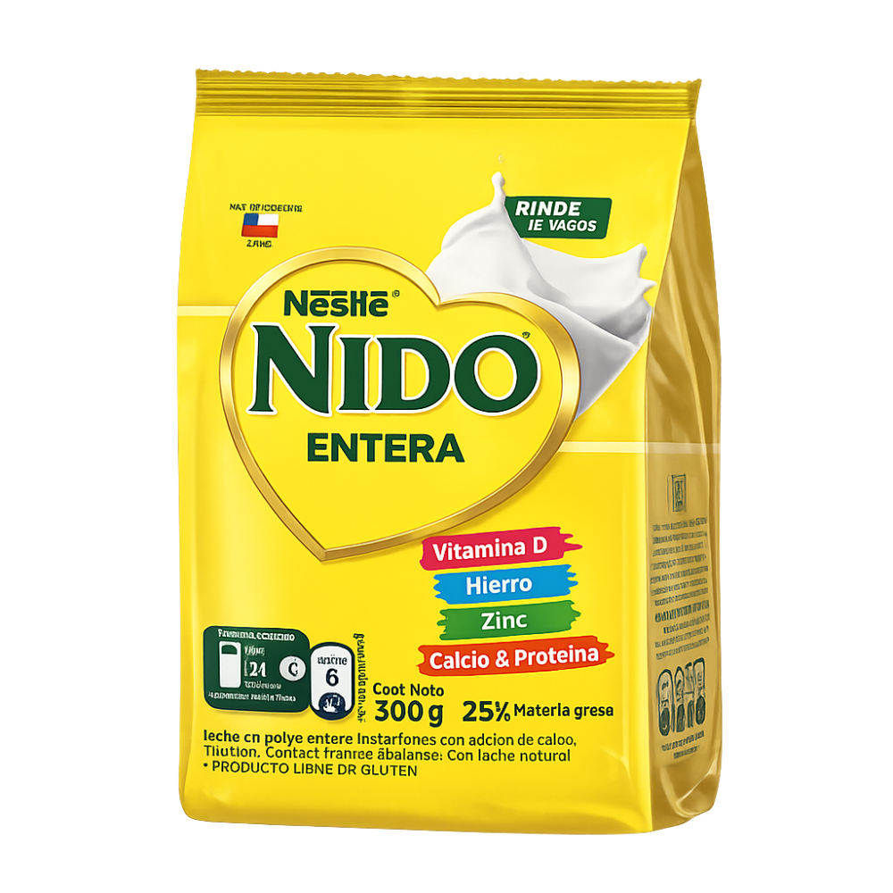 NIDO LECHE ENTERA INSTAN BOLSA X 300 GR