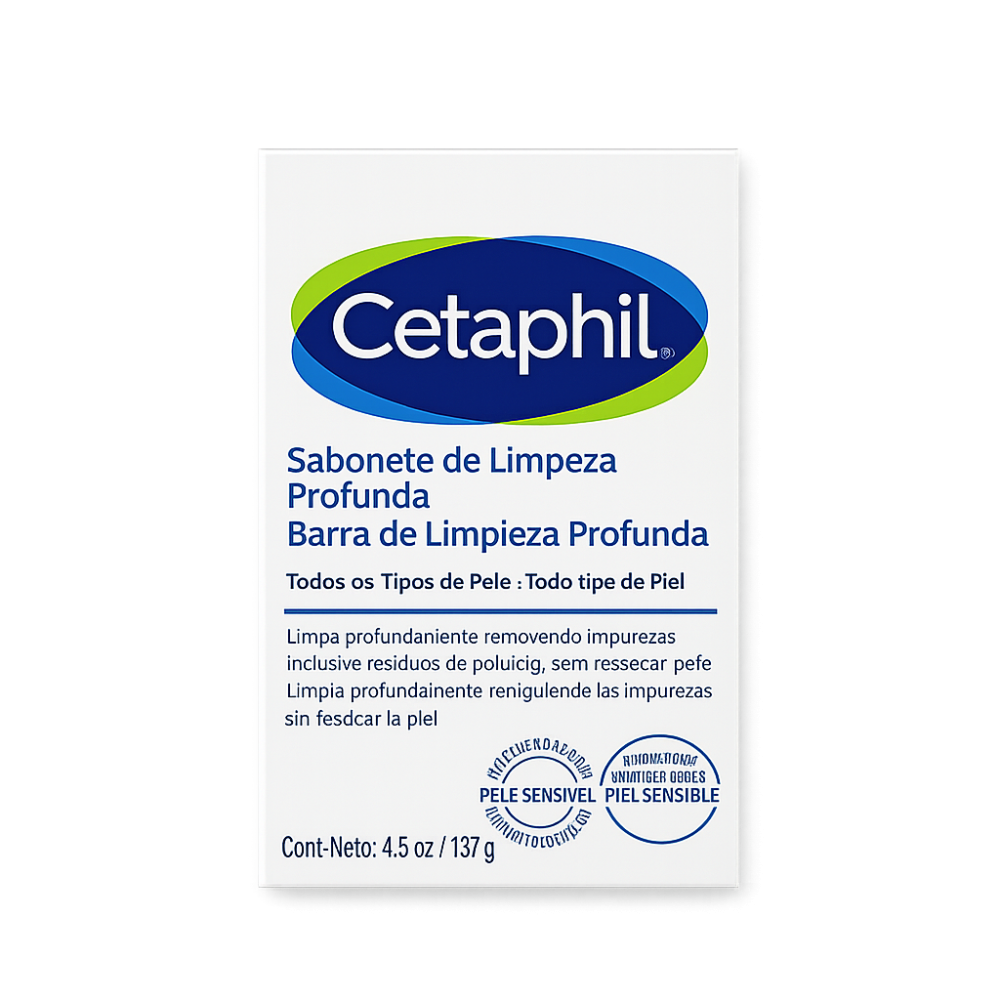 Cetaphil Barra de Limpieza Profunda Jabón Syndet