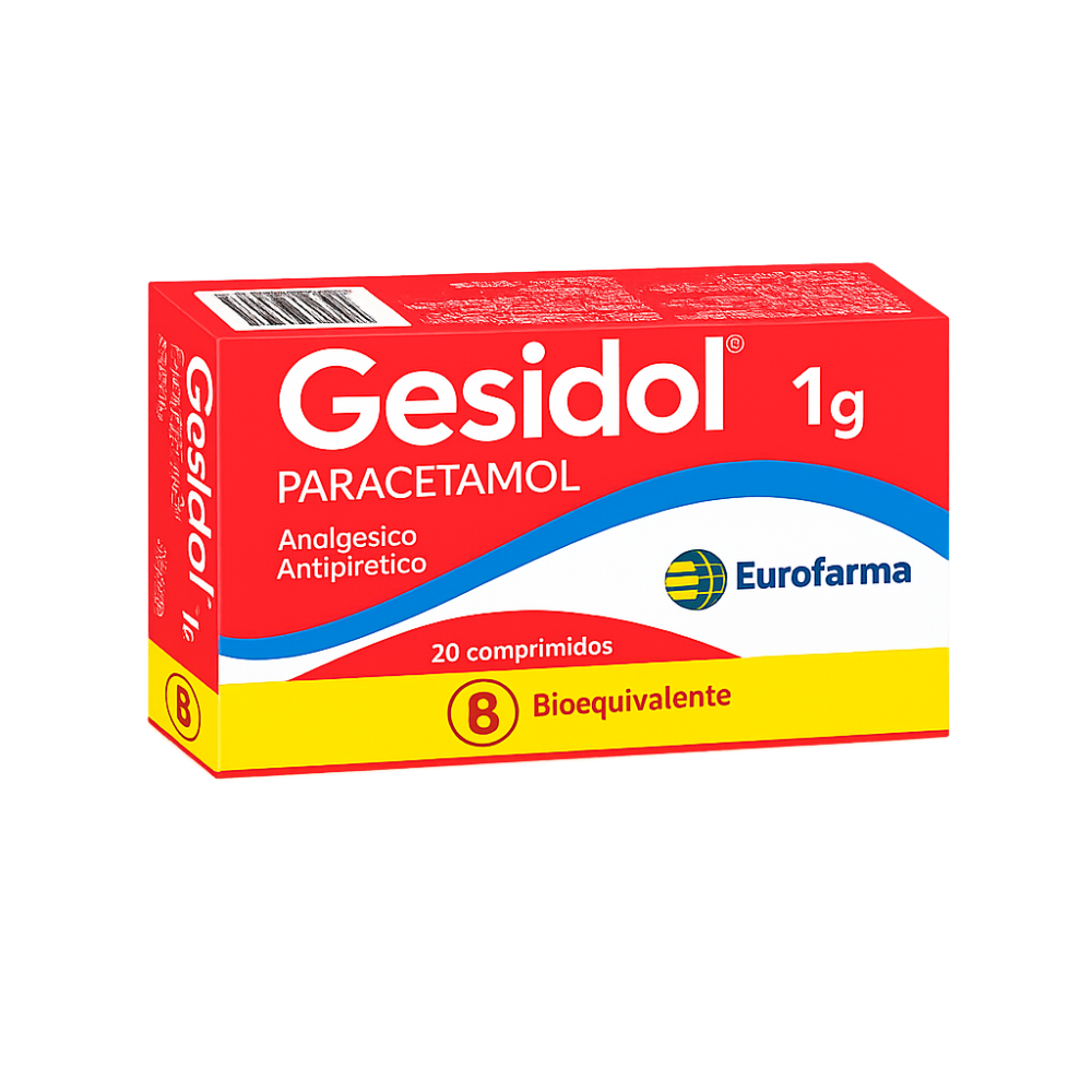 Gesidol (B) Paracetamol 1g 20 Comprimidos