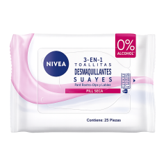 NIVEA FACE TOALLITAS DESMAQUILLANTES SUAVE X 25